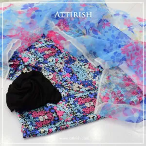 Silk Suit With Organza Dopatta-ASH6