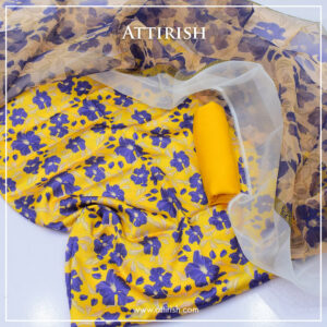 Silk Suit With Organza Dopatta-ASH1