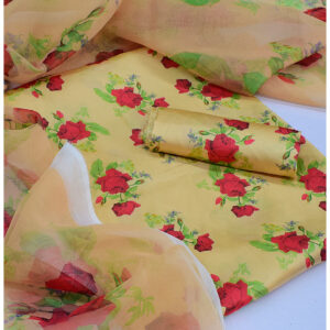 Silk Suit With Organza Dopatta-ASHD8