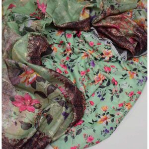 Broshia lawn shirt and Monark dupatta-BM1