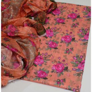 Broshia lawn shirt and Monark dupatta-BM12