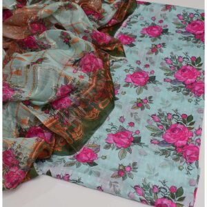 Broshia lawn shirt and Monark dupatta-BM13