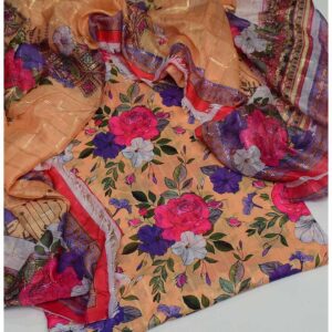 Broshia lawn shirt and Monark dupatta-BM15