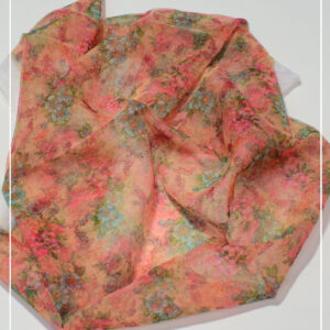 Digital Printed Organza Dupatta-AOD78