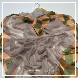 Digital Printed Chiffon Stroller-AOD93